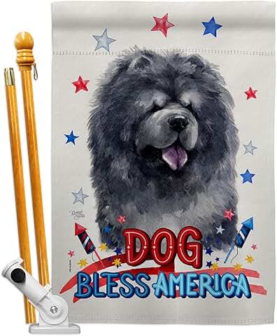 Patriotic Dog and Animal Garden Flag Set