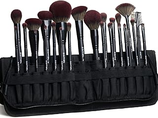 26-Piece Black Makeup Brush Set with Travel Bag