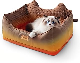 Heated Indoor Cat and Dog Bed with Auto Temp Control