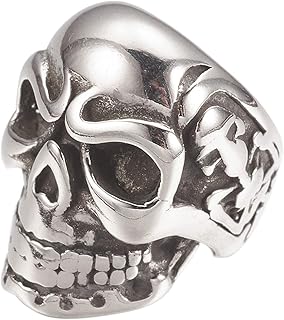 20pcs Stainless Steel Skull Beads for Jewelry Making