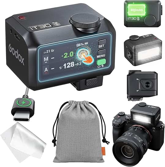 Mini TTL Flash with Touchscreen and Wireless Trigger