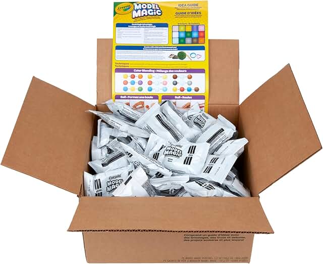 White Modeling Clay, 75 pieces, 1 oz each