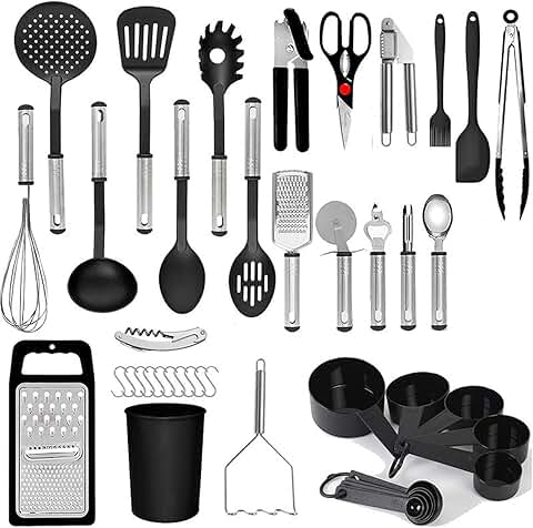 42-Piece Heat-Resistant Silicone Cooking Utensil Set