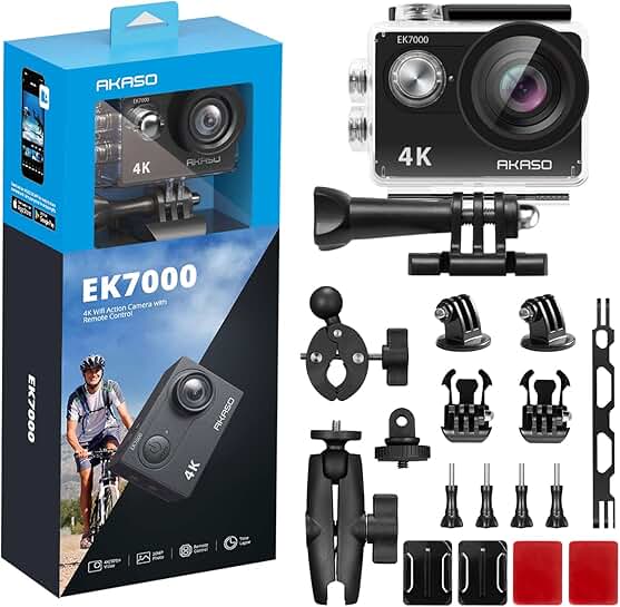 Action Camera and Motorcycle Accessories Kit