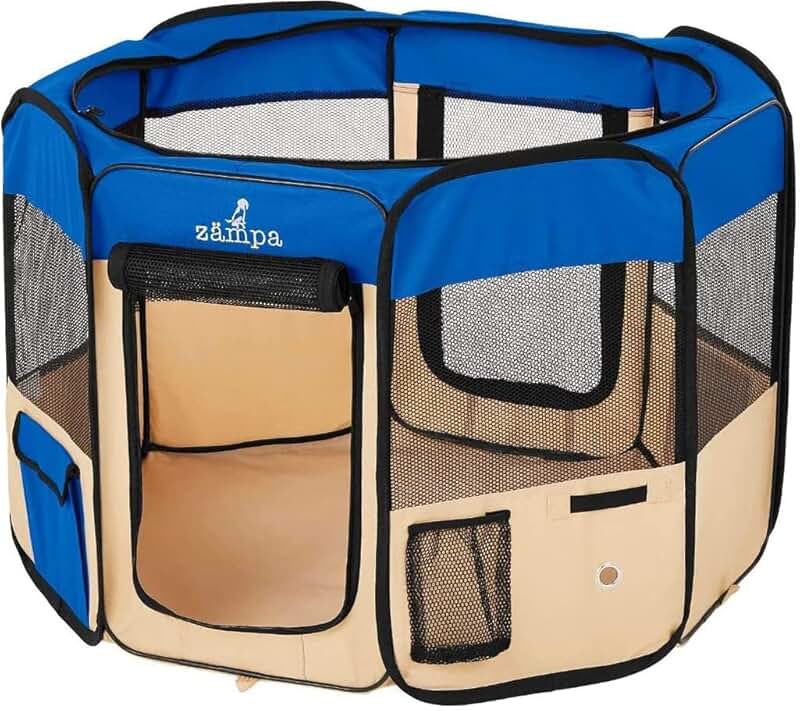 Portable Foldable Playpen for Dogs and Cats