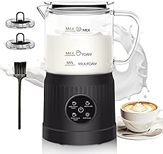 Electric 4-in-1 Milk Frother and Steamer with Touch Screen