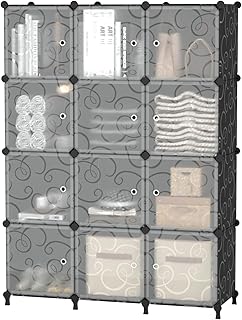 12-Cube Storage Organizer with Doors