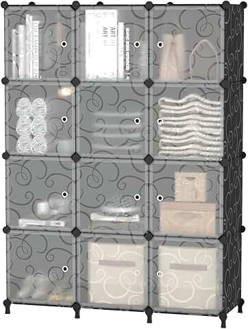 12-Cube Storage Organizer with Doors