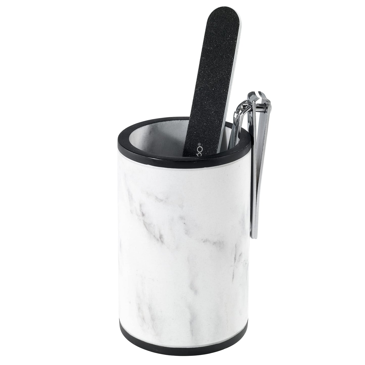 Jasper  Tumbler, White Black