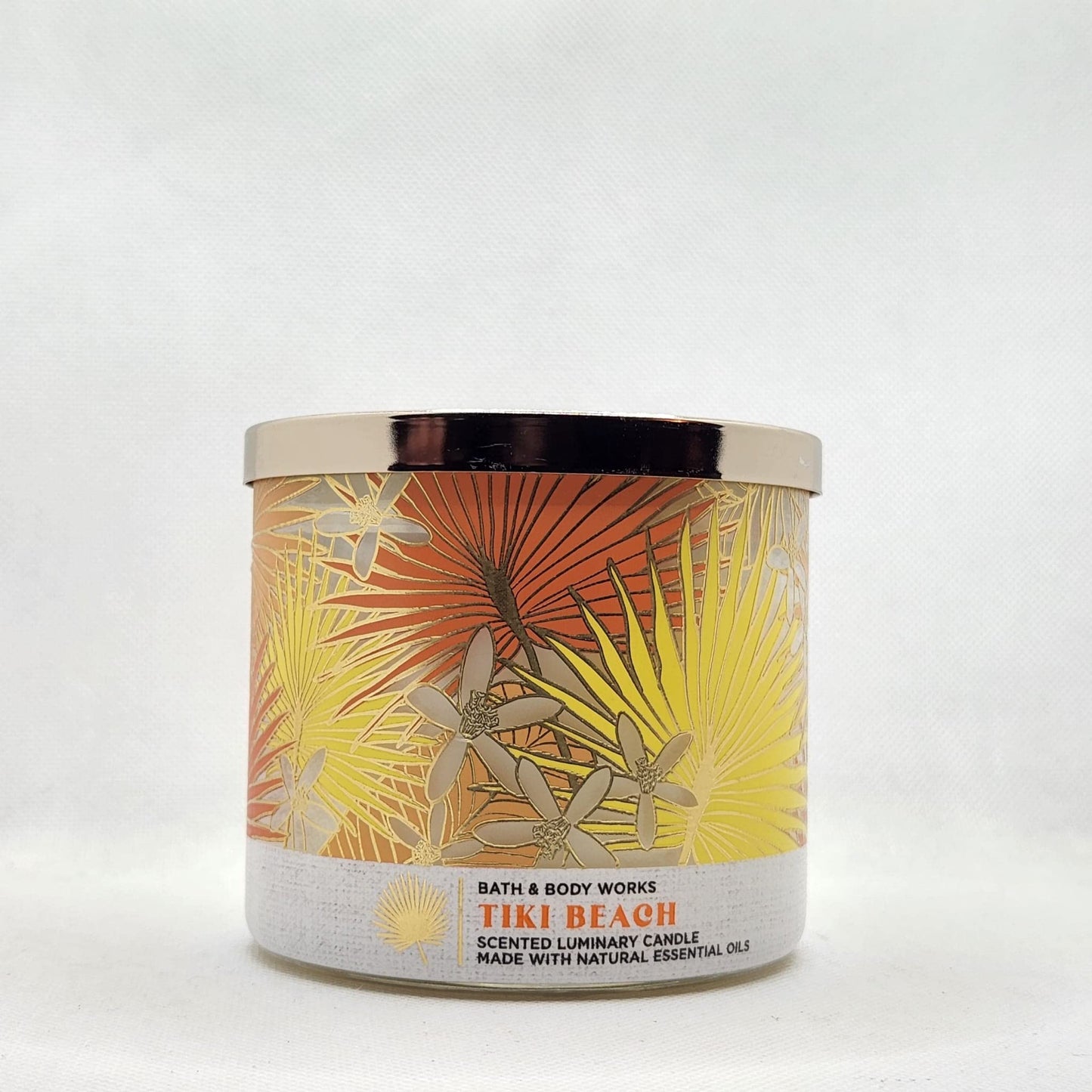 3-Wick Candle w/Essential Oils  14.5 oz  2022 Spring Scents Tiki Beach)