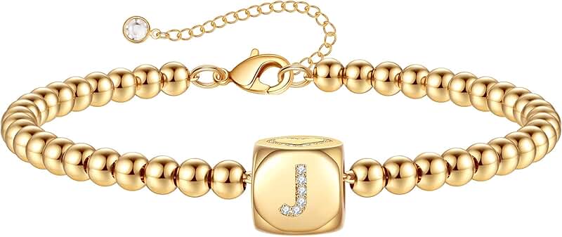 Trendy Beaded Letter Bracelets for Women and Teens