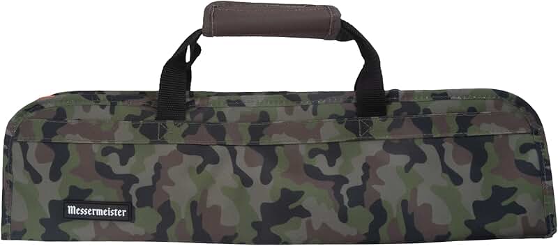 8-Pocket Padded Knife Luggage Bag in Camouflage