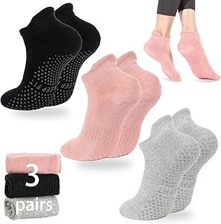 Non-slip Grip Pilates and Yoga Socks for Women