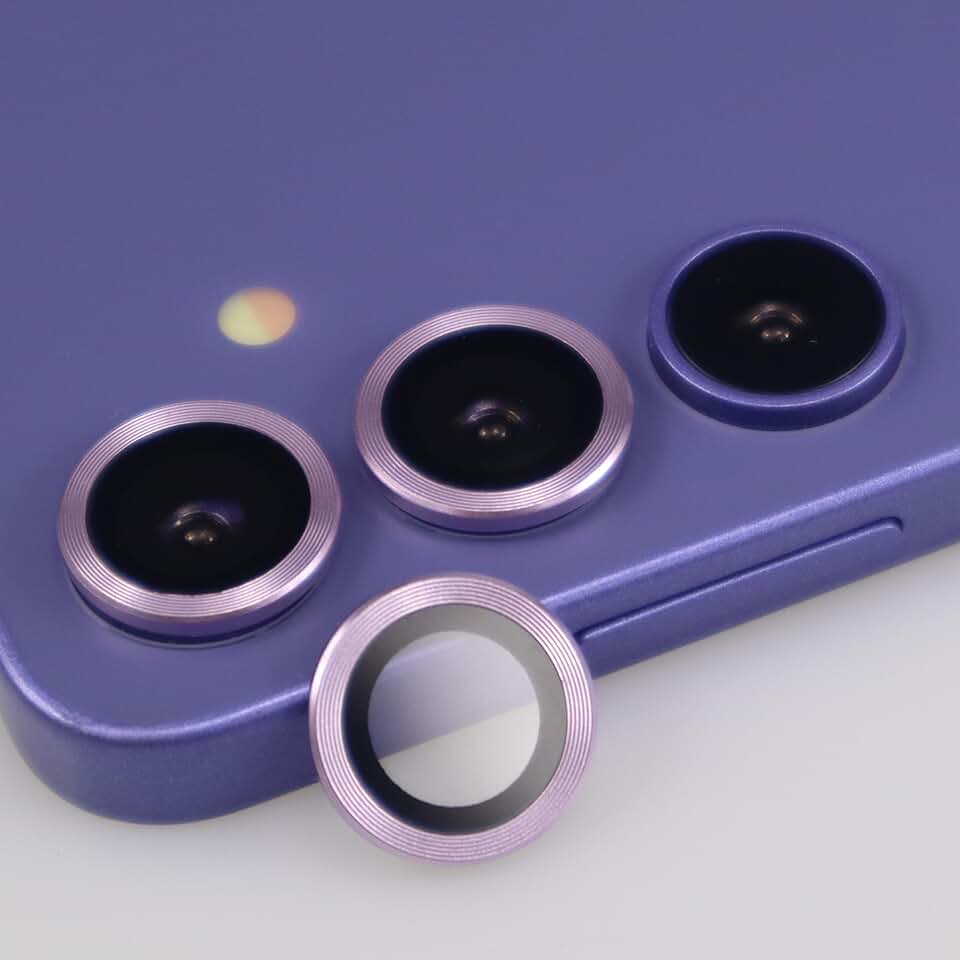 Camera lens protector for Galaxy S24 in purple