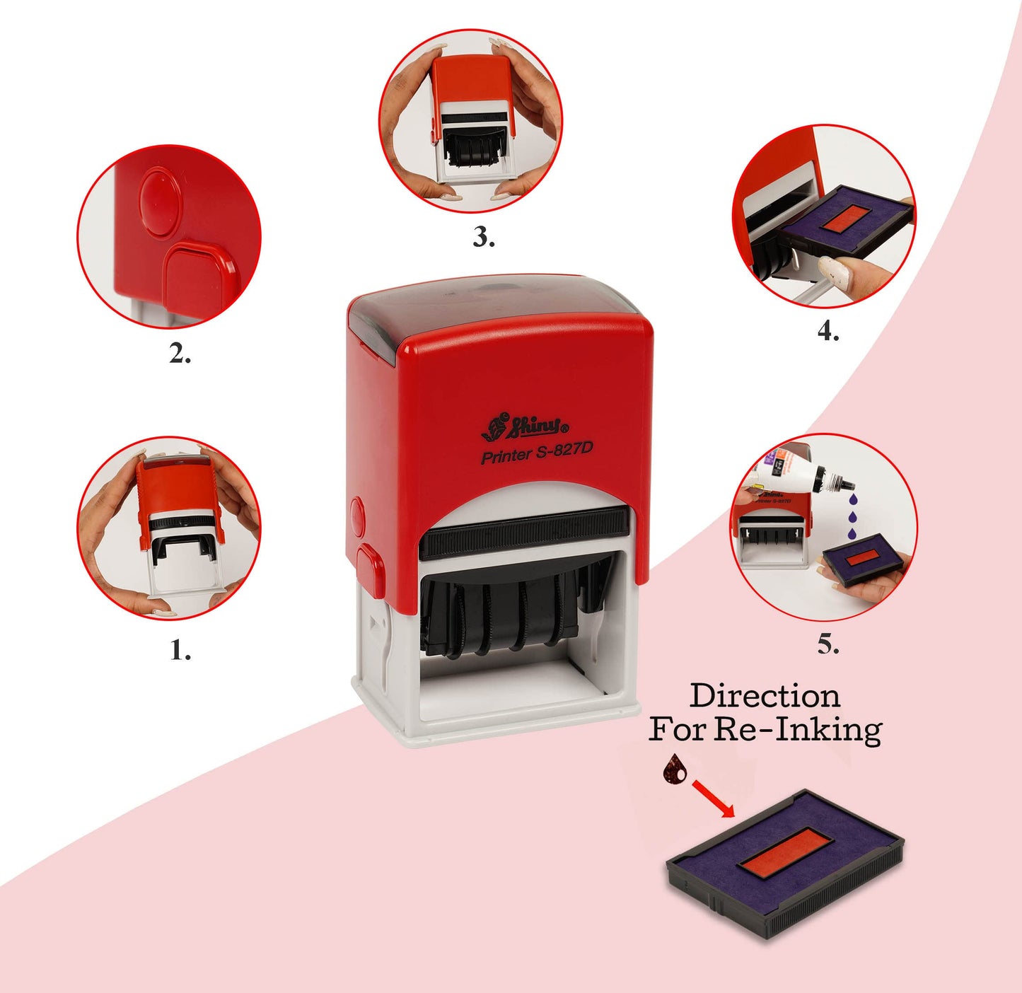 Self-Inking Date Stamp for Received and Accounts Payable