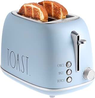 Retro 2-Slice Stainless Steel Toaster with Wide Slots