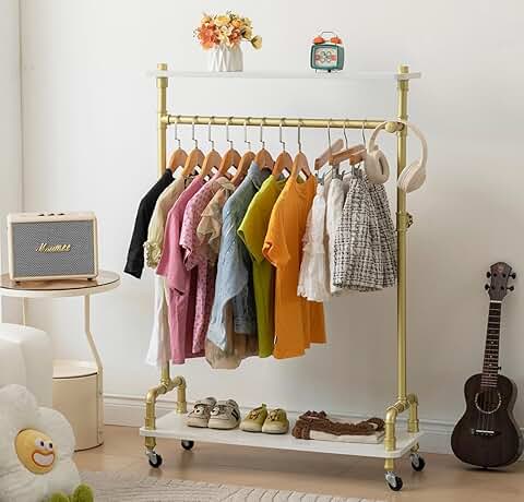 Kids Clothing and Costume Storage Rack