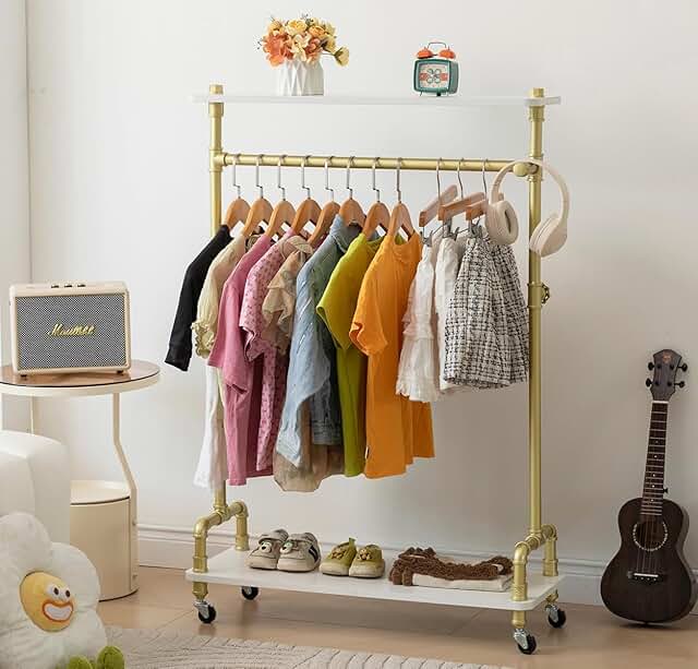Kids Clothing and Costume Storage Rack