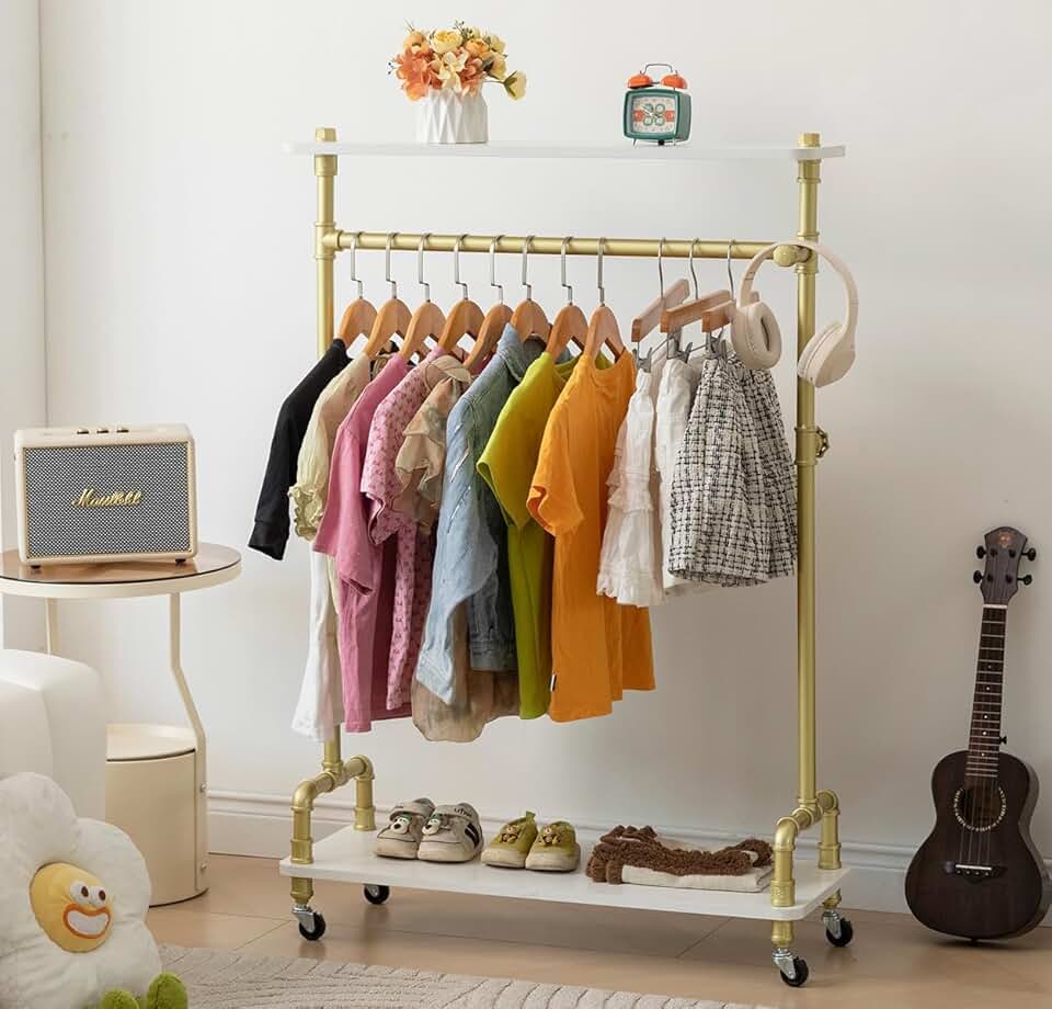 Kids Clothing and Costume Storage Rack