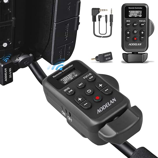 Wireless Camcorder Remote with Zoom and Focus Control