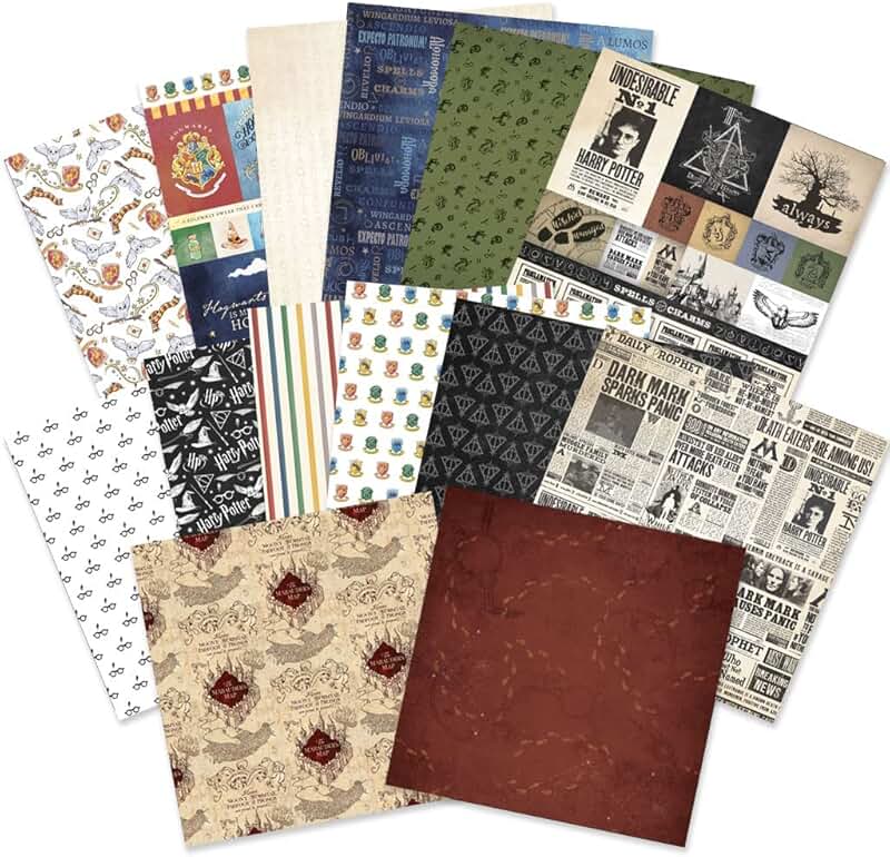Decorative Double-Sided Paper Pack for Crafts and Scrapbooking