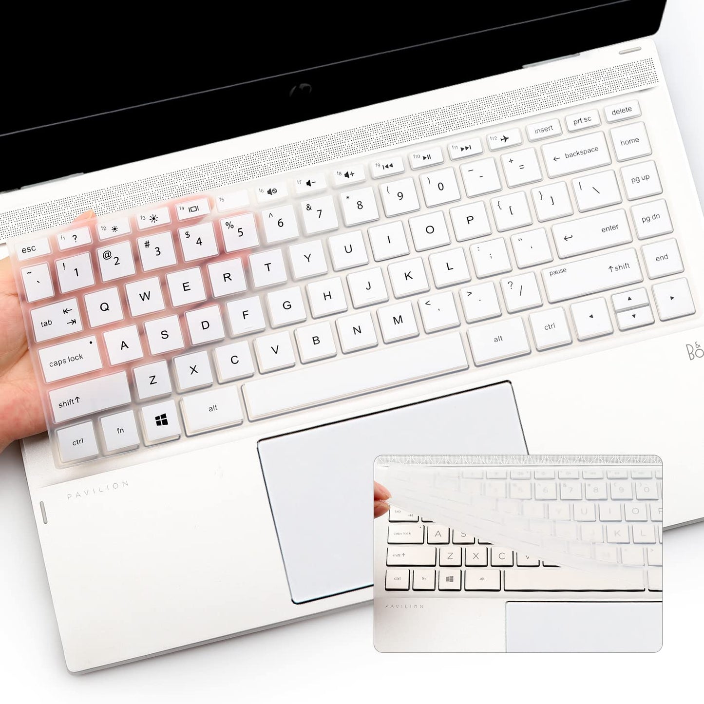 Two Keyboard Covers for HP 14 Laptops