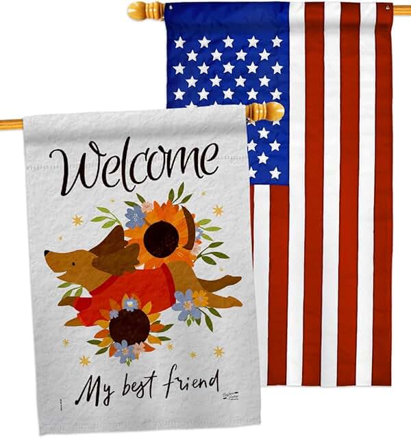 Welcome Dog and Pet House Flag Pack