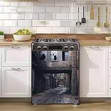 Old Factory Gothic Magnetic Refrigerator Cover 23x26in