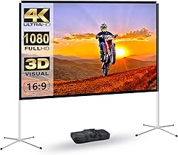 60-inch portable indoor projector screen with stand