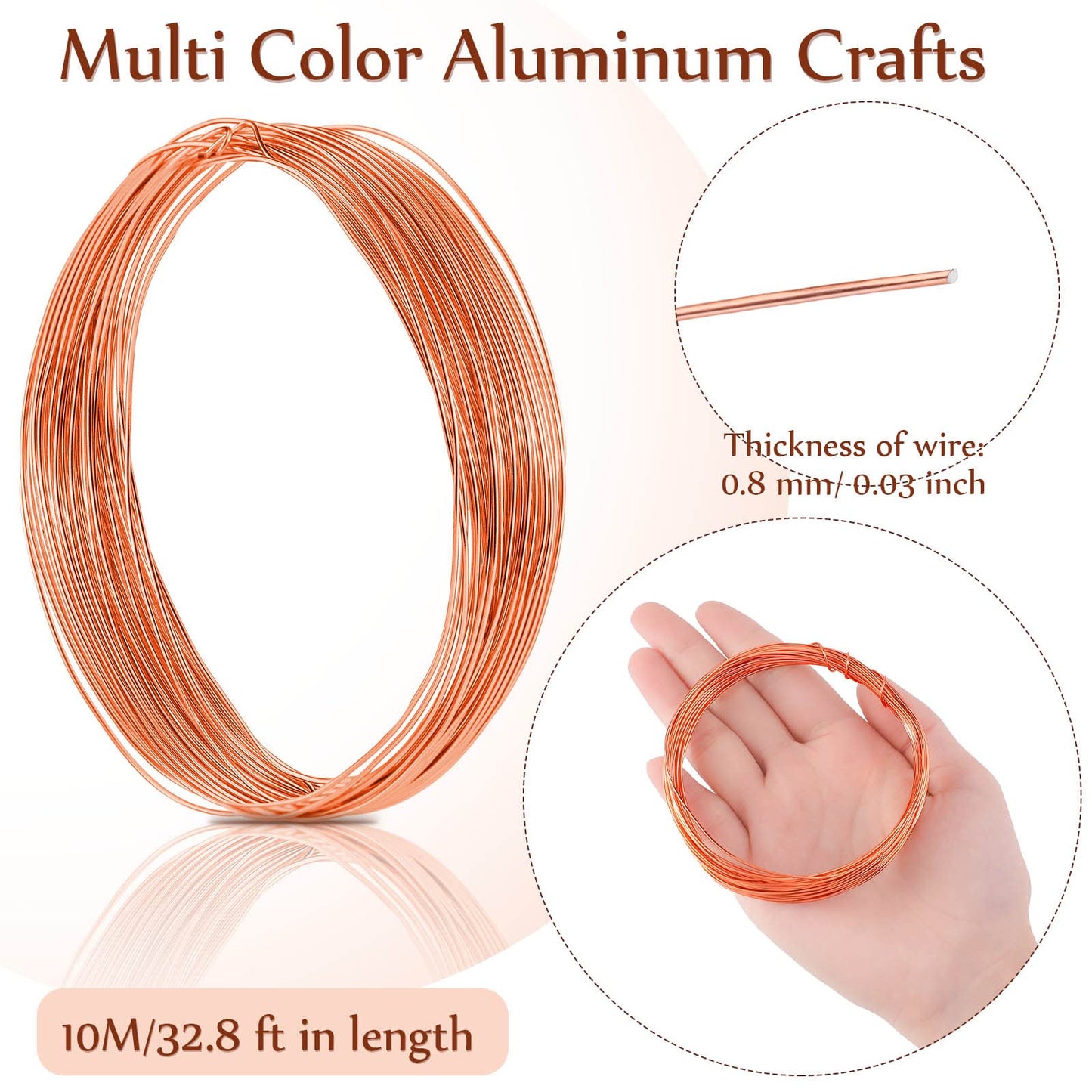 36 Rolls Colored Aluminum Beading Wire for Jewelry and Crafts