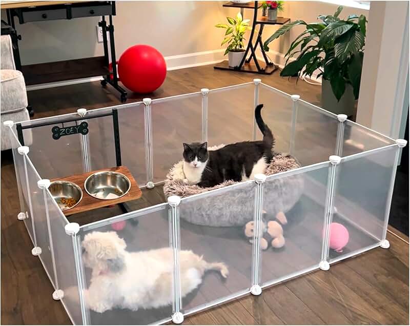 Indoor Puppy Playpen for Small Pets, 17x12 Inches