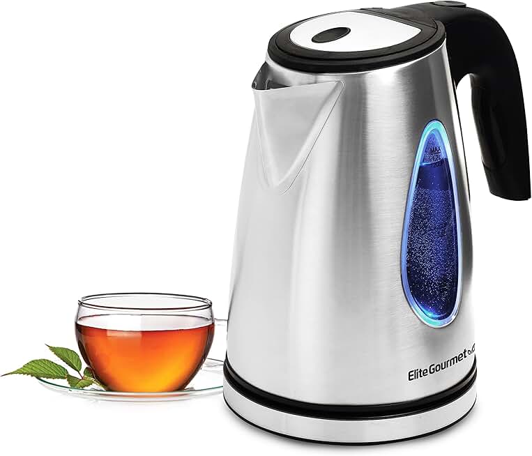 1.7L Electric Kettle with Blue LED and Auto Shut-Off