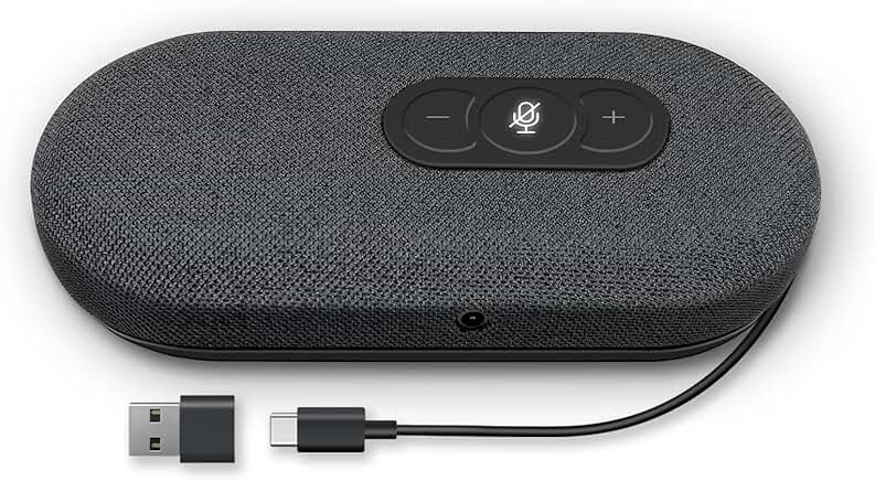 USB Conference Speakerphone with Microphone and Noise Reduction