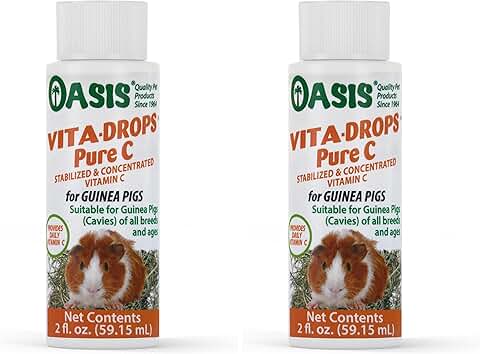 Vita Drops Pure C for Guinea Pigs, 2 oz, Pack of 2