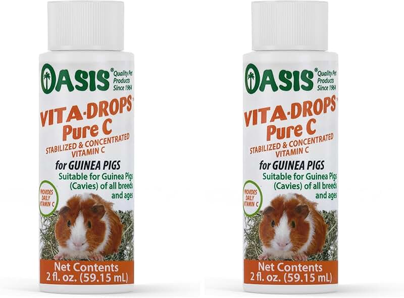 Vita Drops Pure C for Guinea Pigs, 2 oz, Pack of 2