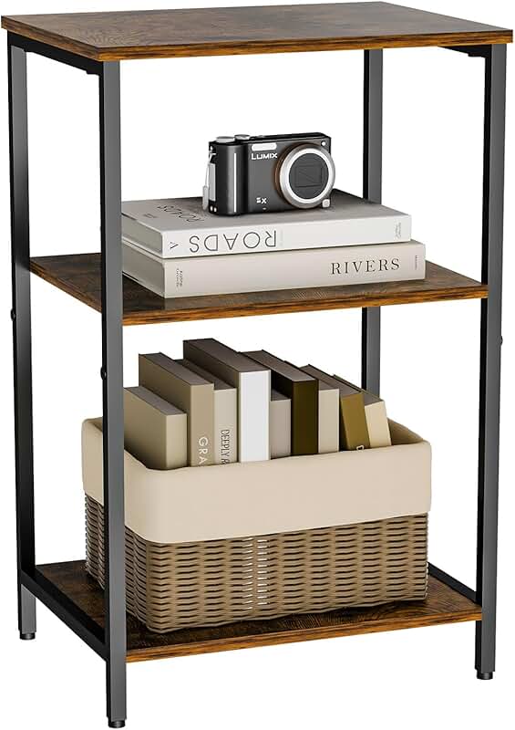 Small side table with storage for living room or bedroom