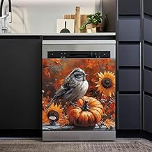 Fall Pumpkin and Bird Dishwasher Cover, 23"x26"