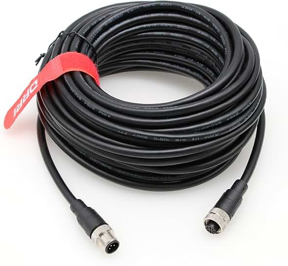 M12 A-Coded 5-Pin Control Cable for Sensors and Actuators