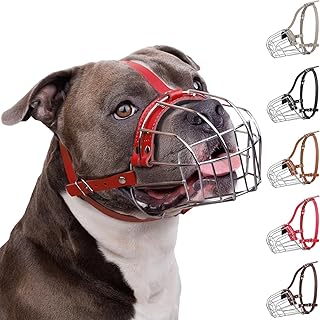 Breathable Metal Dog Muzzle for Large Dogs