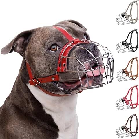 Breathable Metal Dog Muzzle for Large Dogs