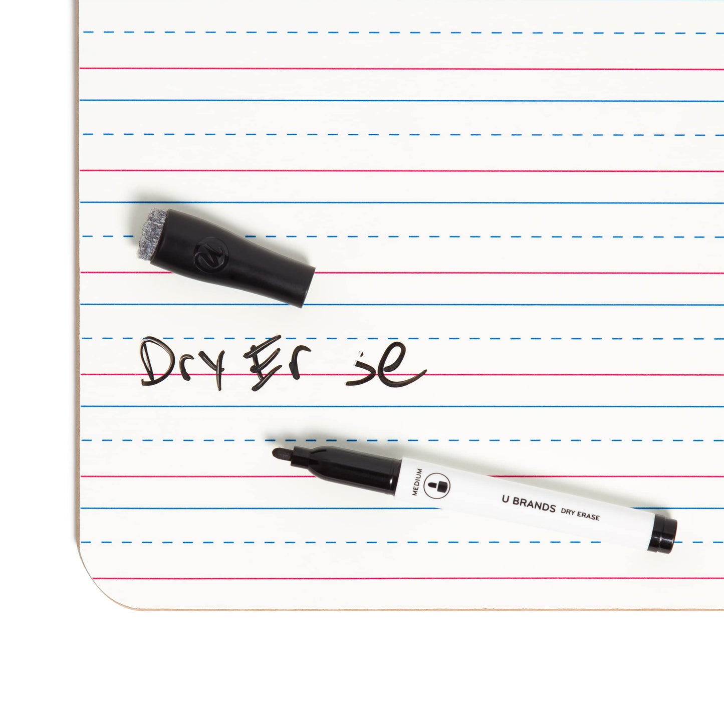 Double-Sided Dry Erase Lap Board, 9x12 Inches