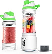Portable 300W Blender for Shakes and Smoothies, 24oz USB Rechargeable BPA-Free Bottle