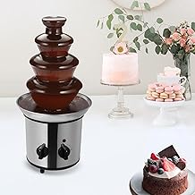 4-Tier Stainless Steel Chocolate Fountain for Home and Events
