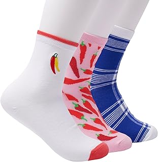 Three-Pair Pack of Peppers Shortie Crew Socks