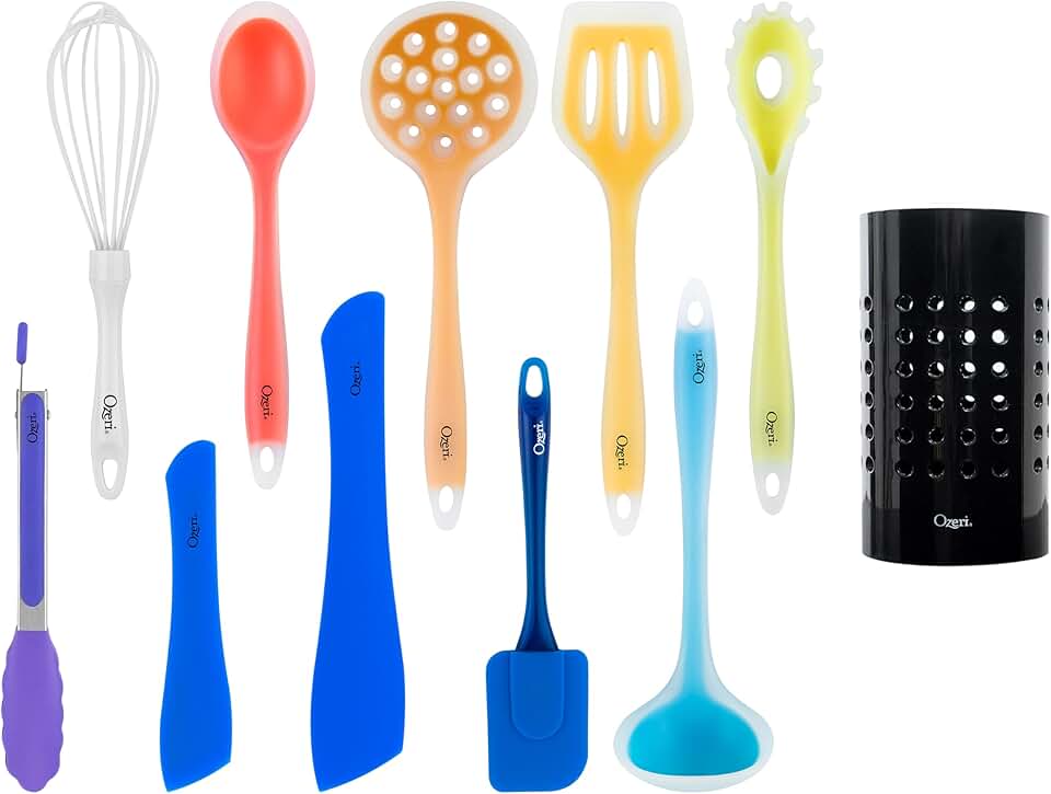 11-Piece Multicolor Silicone Utensil Set
