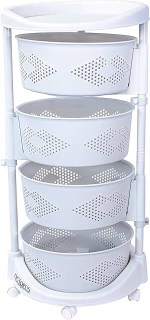 Octopus 360 Four-Tier Rolling Kitchen Cart