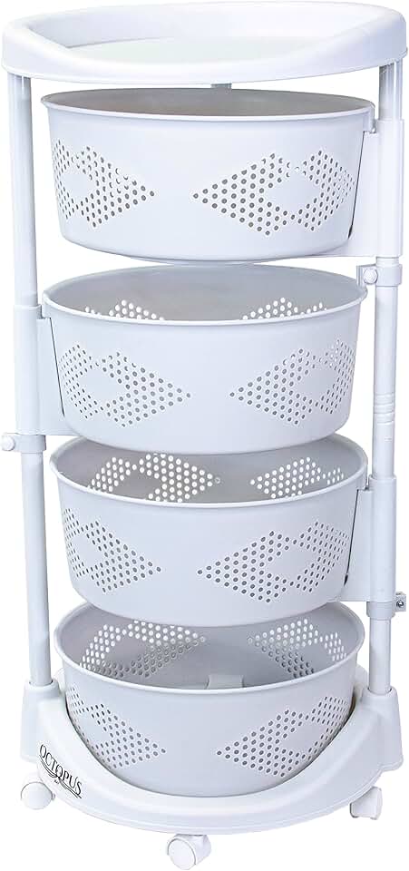 Octopus 360 Four-Tier Rolling Kitchen Cart