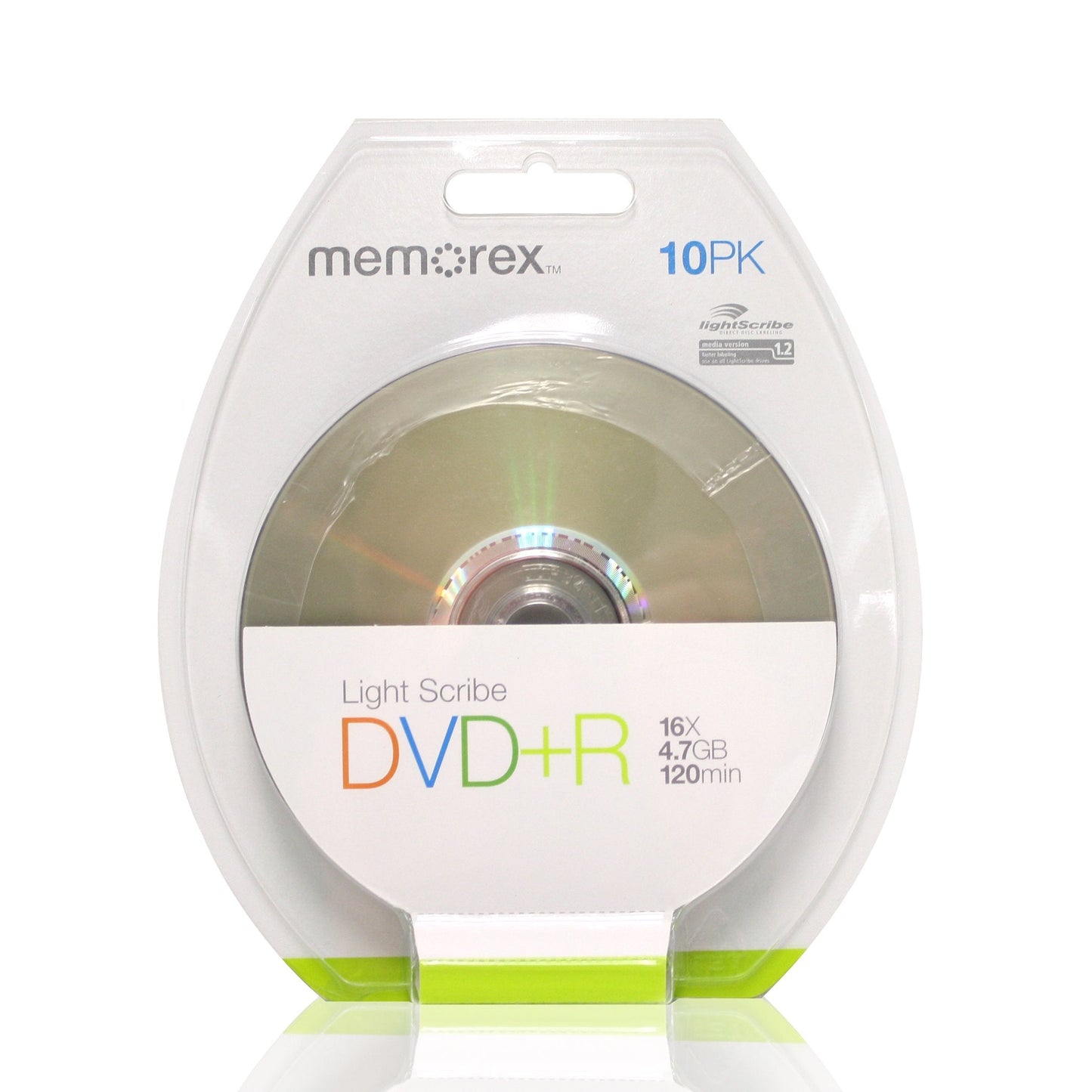 120 min. (sp)/4.7 GB DVD+R 16x Light Scribe (10-Pack)