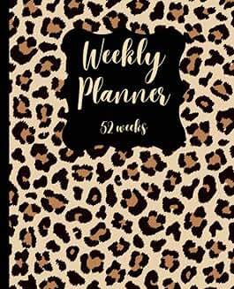 52-Week Leopard Print Planner
