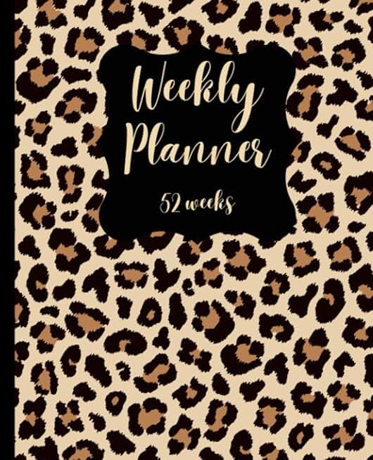 52-Week Leopard Print Planner